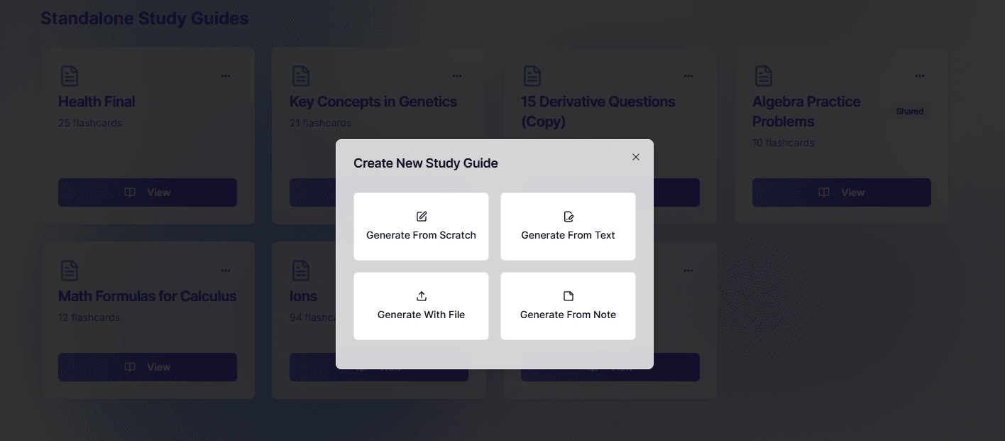 AI study guide maker